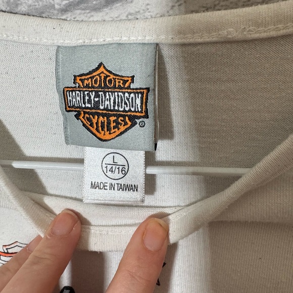 Harley-Davidson White Long Sleeve Motorcycle Shirt - Picture 3 of 11